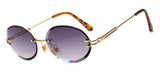 Rimless Round Sunglasses