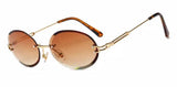 Rimless Round Sunglasses