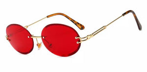 Rimless Round Sunglasses