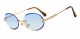 Rimless Round Sunglasses