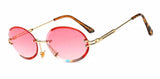 Rimless Round Sunglasses