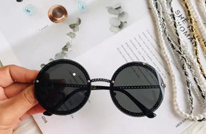 Round Rimless Sunglasses