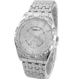 Luxury Clock Diamond Metal Strap Analog