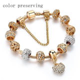 ATTRACTTO Luxury Crystal Heart Charm Bracelets&Bangles