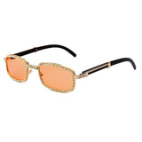 Rectangle Rhinestone Sunglasses