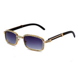 Rectangle Rhinestone Sunglasses