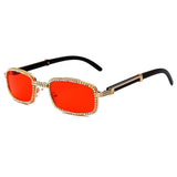 Rectangle Rhinestone Sunglasses