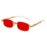 Rectangle Rhinestone Sunglasses