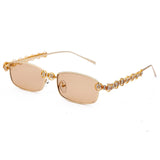 Rectangle Rhinestone Sunglasses