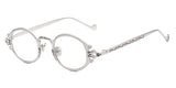 Peekaboo Oval Retro Clear Lens