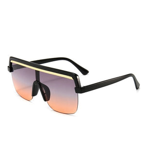 Oversize Rimless Sunglasses