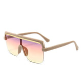 Oversize Rimless Sunglasses