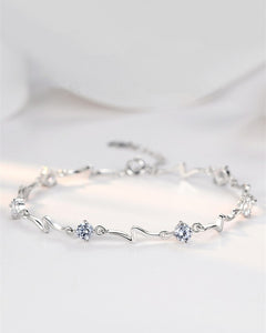 Sterling Silver Zirconia Bracelet