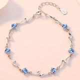 Sterling Silver Zirconia Bracelet