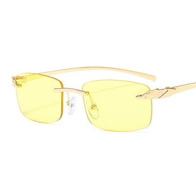 JASPEER Rimless Small Lens Sunglasses