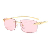 JASPEER Rimless Small Lens Sunglasses