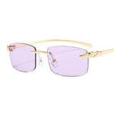 JASPEER Rimless Small Lens Sunglasses