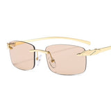 JASPEER Rimless Small Lens Sunglasses