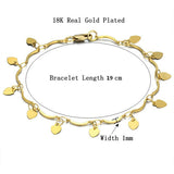 Women Gold Crystal Charm Bracelet