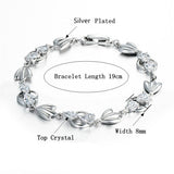 Women Gold Crystal Charm Bracelet