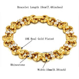 Women Gold Crystal Charm Bracelet