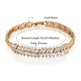 Women Gold Crystal Charm Bracelet