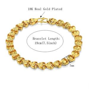 Women Gold Crystal Charm Bracelet