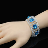 Women Gold Crystal Charm Bracelet