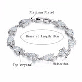 Women Gold Crystal Charm Bracelet