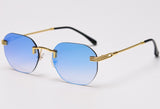 Peekaboo Retro Rimless SunGlasses