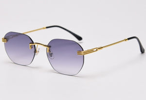 Peekaboo Retro Rimless SunGlasses