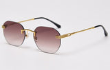 Peekaboo Retro Rimless SunGlasses