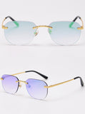 Retro Rimless Square Shades