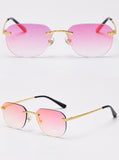 Retro Rimless Square Shades