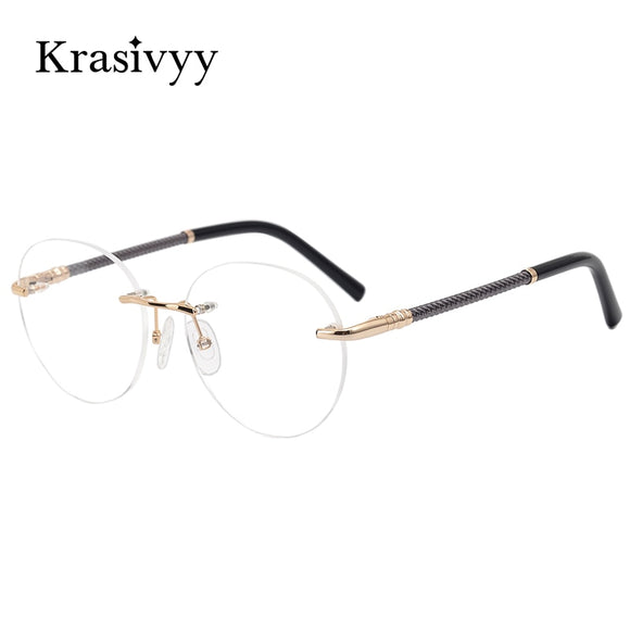 Pure Titanium Krasivyy Rimless Glasses