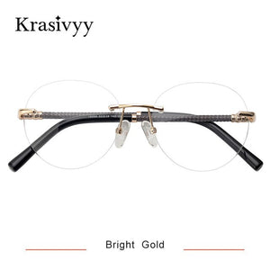 Pure Titanium Krasivyy Rimless Glasses