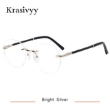 Pure Titanium Krasivyy Rimless Glasses