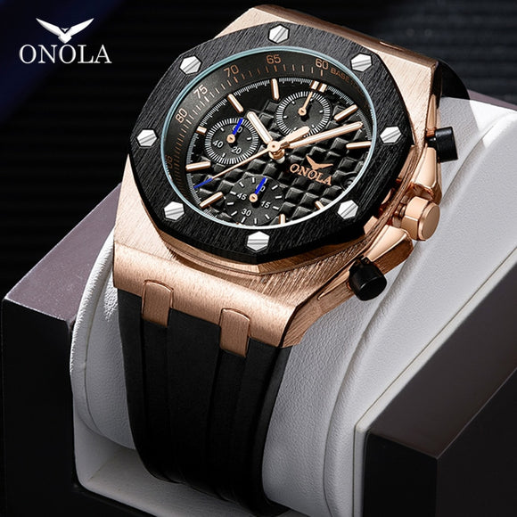 ONOLA Steel Metal Chronograph Watch