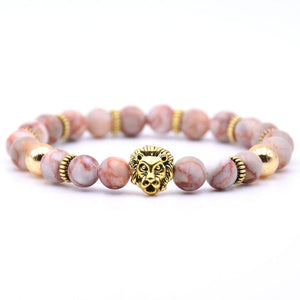 Lion Stone Beads Bracelet