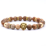 Lion Stone Beads Bracelet