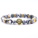 Lion Stone Beads Bracelet