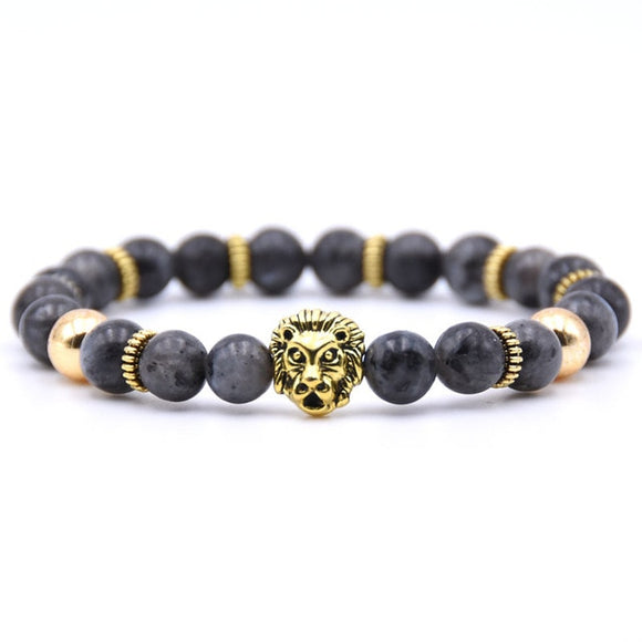 Lion Stone Beads Bracelet