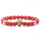 Lion Stone Beads Bracelet